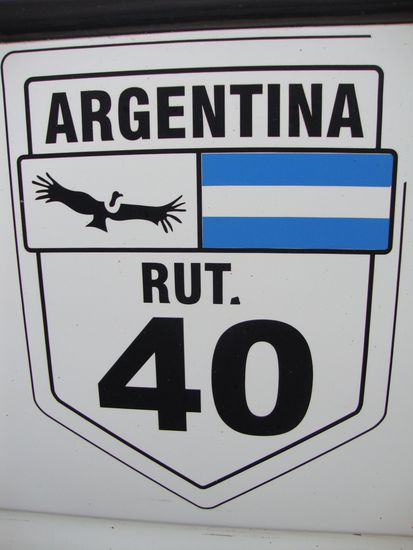 Die Legendäre Ruta 40.
Der Geier Symbol für die Trockenheit