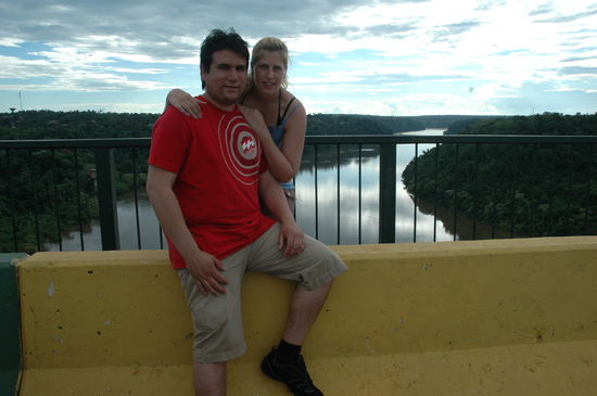 Rechts Brasilien,Links Argentinien und hinten Paraguay