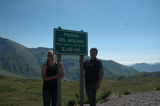 Die erste Hoehe erreicht und alles ging wunderbar.