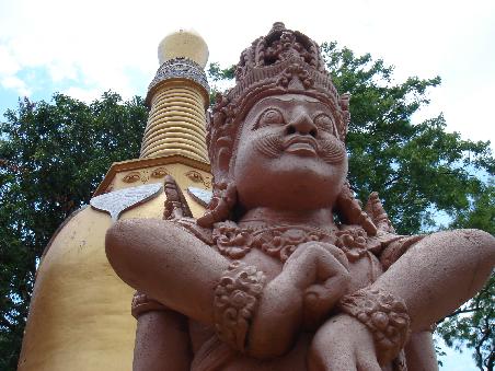 einer der wenigen buddhistischen tempel