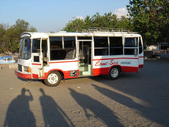 der bus auf lombok