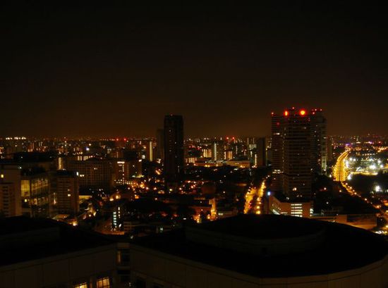 singapore by night aus dem hotelzimmer