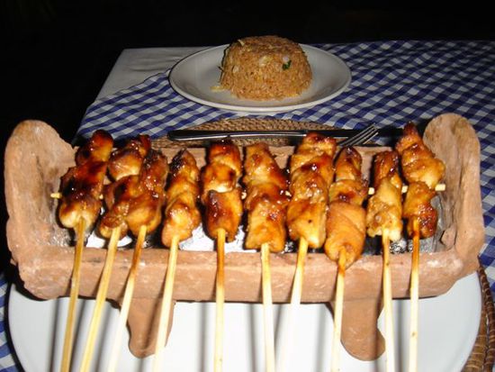 spezialität in indonesien...sate spiesschen
