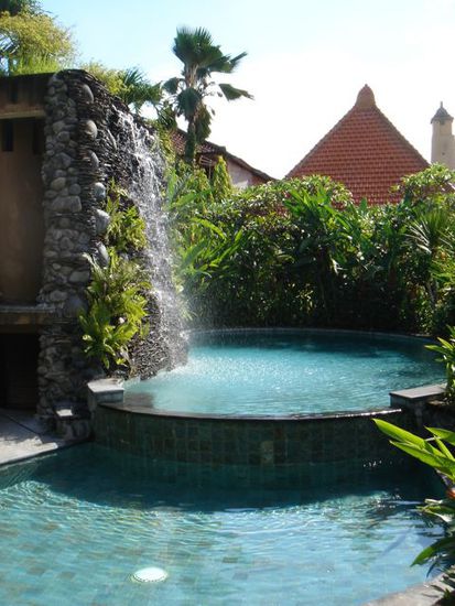 unser pool im boutique bungalow in ubud