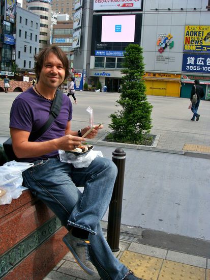 frühstück vor der fahrradtour...