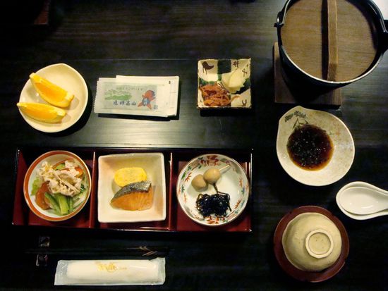 unser frühstück in der unterkunft