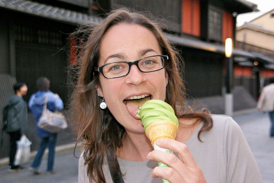 green tea clacé...ja, in japan gibts nichts was es nicht gibt