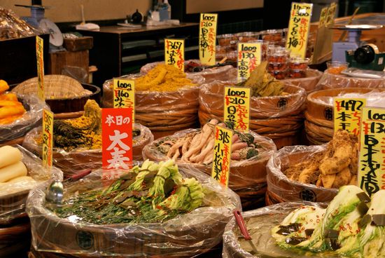der morgenmarkt in kyoto