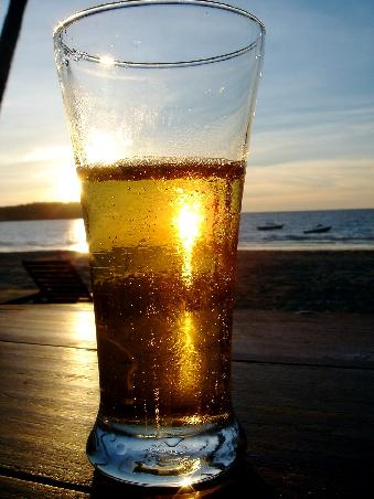 ein kühles abendbier