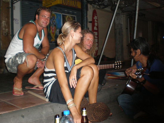 mit den Straßenmusikanten ...