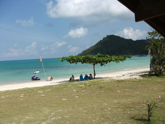 Sicht aus unserem Bungalow - andere Richting