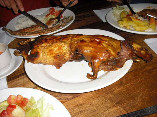 Man beachte die Pfoten und Zaehne...