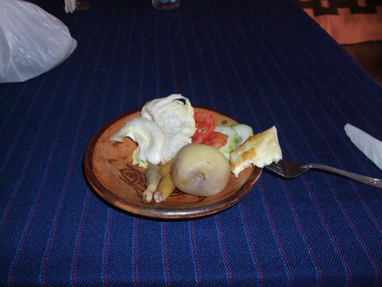 Tja, das Mittag war nicht sehr ueppig, aber die Einheimischen haben teilweise auch echt nicht viel.