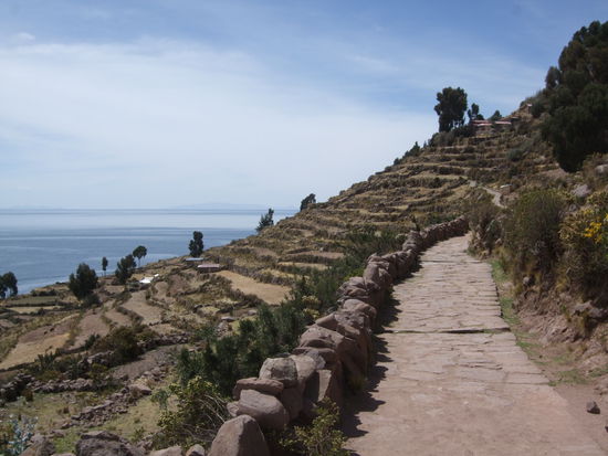 Auf der Insel Taquile...