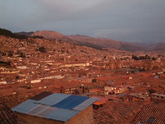 Am Abend oberhalb aus dem LOKI Hostel.