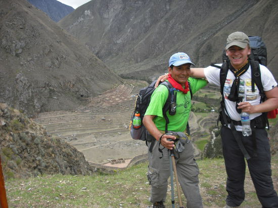 Der Guide Alex und ich.