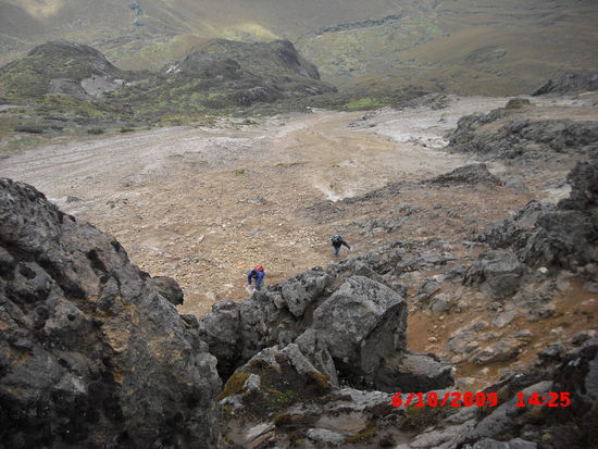 Bei den letzten Metern waren dann doch kleinere Kletterkenntnisse gefragt.