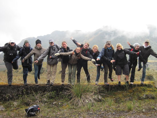 Die Maedelstruppe gut gelaunt, wie immer!