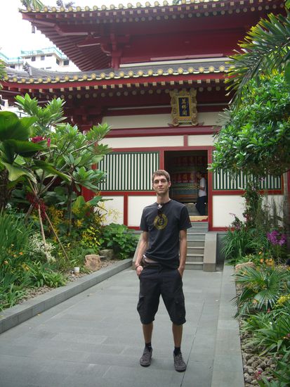 und oben auf dem Dach des Tempels war noch ein schöner Garten...