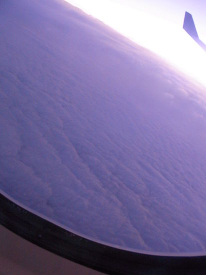 Ueber den Wolken! Endlich auf dem Weg nach Sydney...