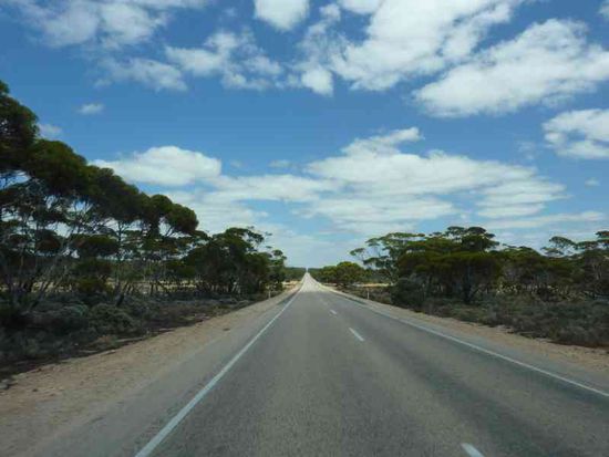 mehr als 2000km mit fast keiner Kurve...