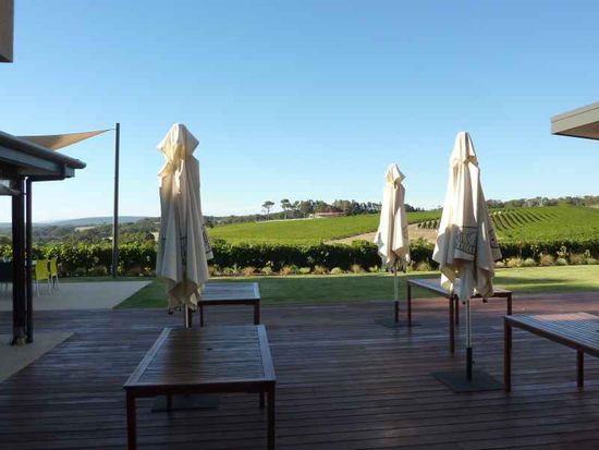 Aussicht auf der Terrasse...