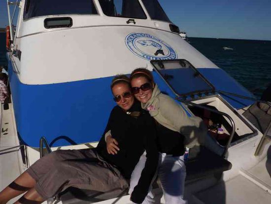 Unser Boot auf der Whaleshark-Tour