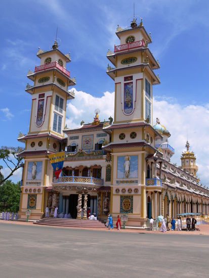 beeindruckend, der Cao Dai Tempel
