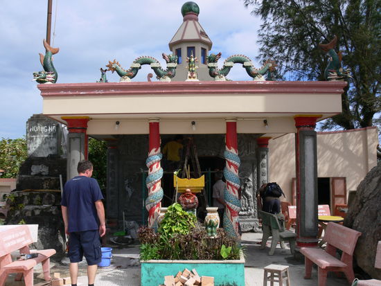 Restaurationsarbeiten am Tempel wurden mit kritischem Auge überwacht