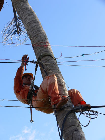 eon-Mitarbeiter im Außendienst