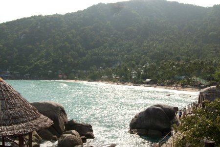 Aussicht von unserem Lieblings Restaurant (Bamboo Hut)