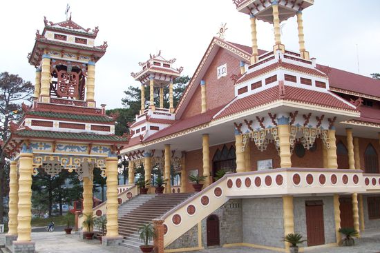 eine Christliche Kirche im Asiatischen Stil 