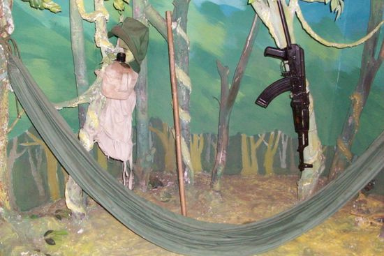 So sah ein Lager eines Vietnamesischen Soldaten aus