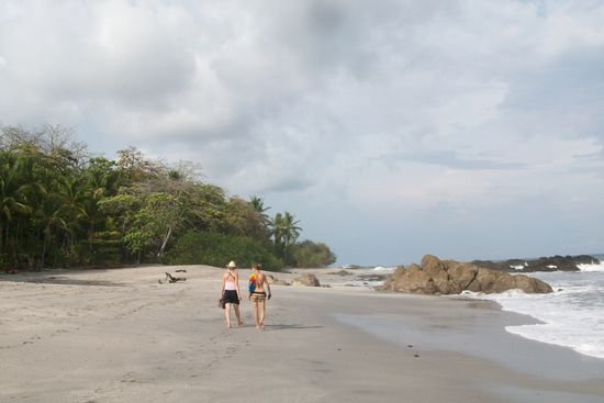 Der Strand in Montezuma.