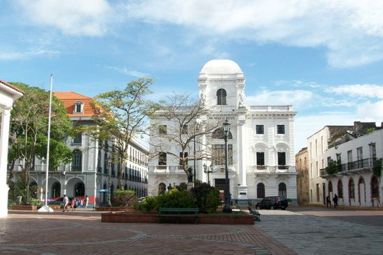 In diesem Park hat Panama Unabhaengigkeit von Kolumbien deklariert