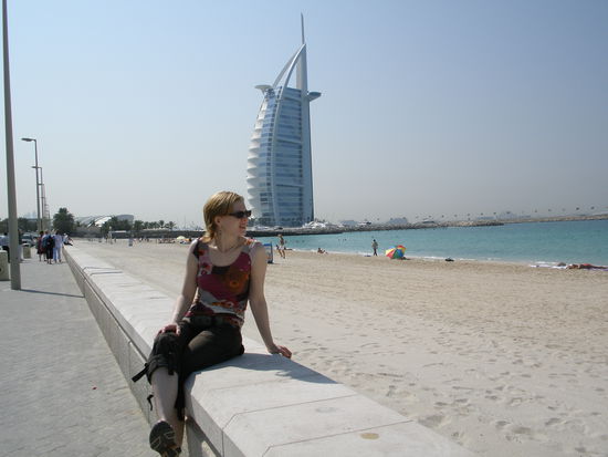 burj al arab dubai mit fotomodel nadine