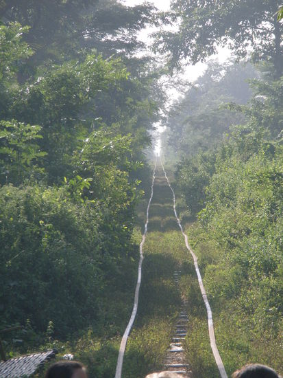 Das war unsere Bahnstrecke.....