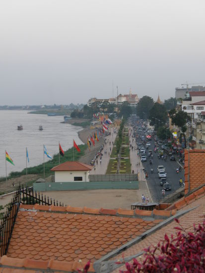 Blick von der schönen Dachterasse