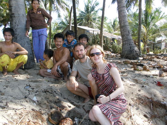 in einen kleinen Fischerdorf