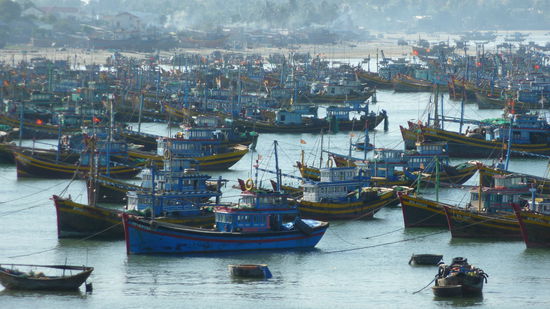Fischerhafen von Mui Ne, hier wird auch Fischsauce hergestellt, sponsort by Vicky und Nam