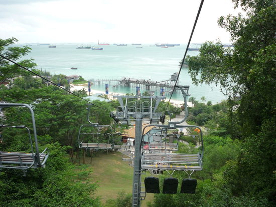 Aussicht auf Sentosa