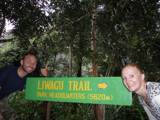 Unsere Wanderung einen Teil des Mount Kinabalu runter...