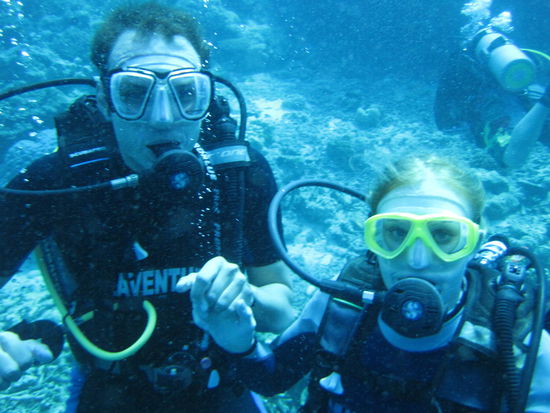 Nein wir haben nicht unterwasser geheiratet