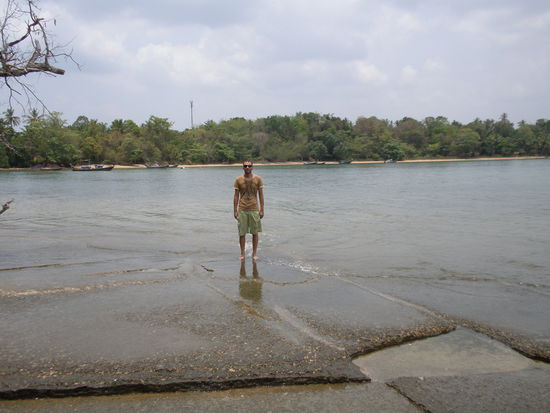 Das sind die Betonplatten, nein die Fossilien die nur so aussehen.