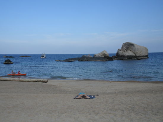 Kurz vor den Felsen Haben wir die Haie gesehen