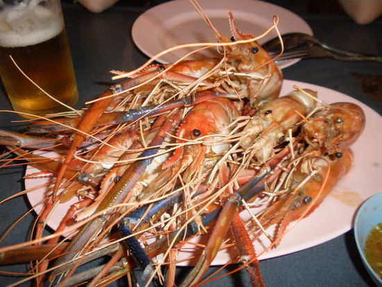 Unsere Garnelen in Chinatown