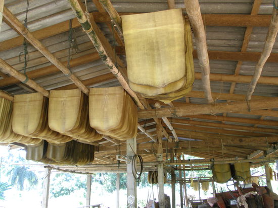 kautschukmatten beim trocknen