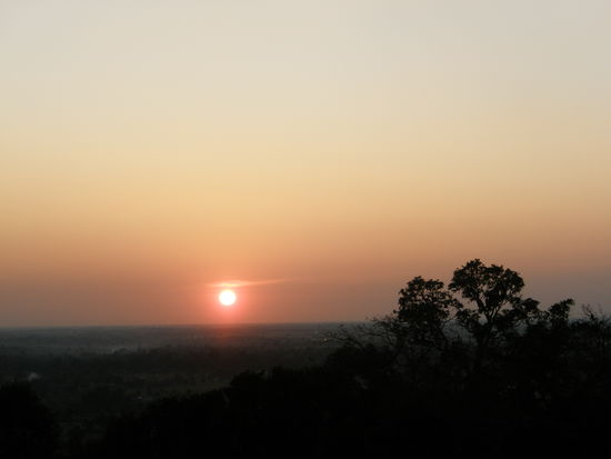 Sonnenuntergang über Angkor