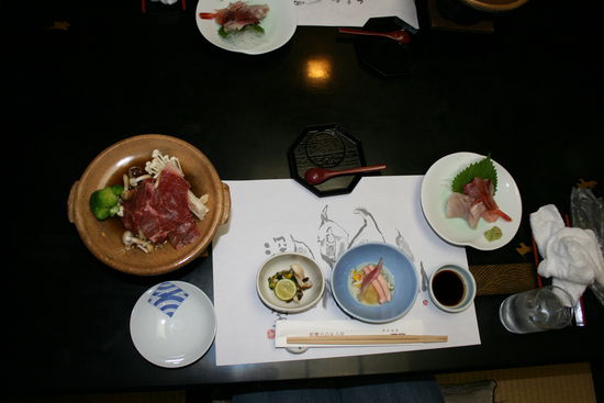 Abendessen, der erste Gang.