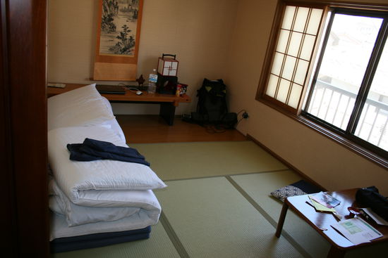 Unser Zimmer in der Pension Crossroads.